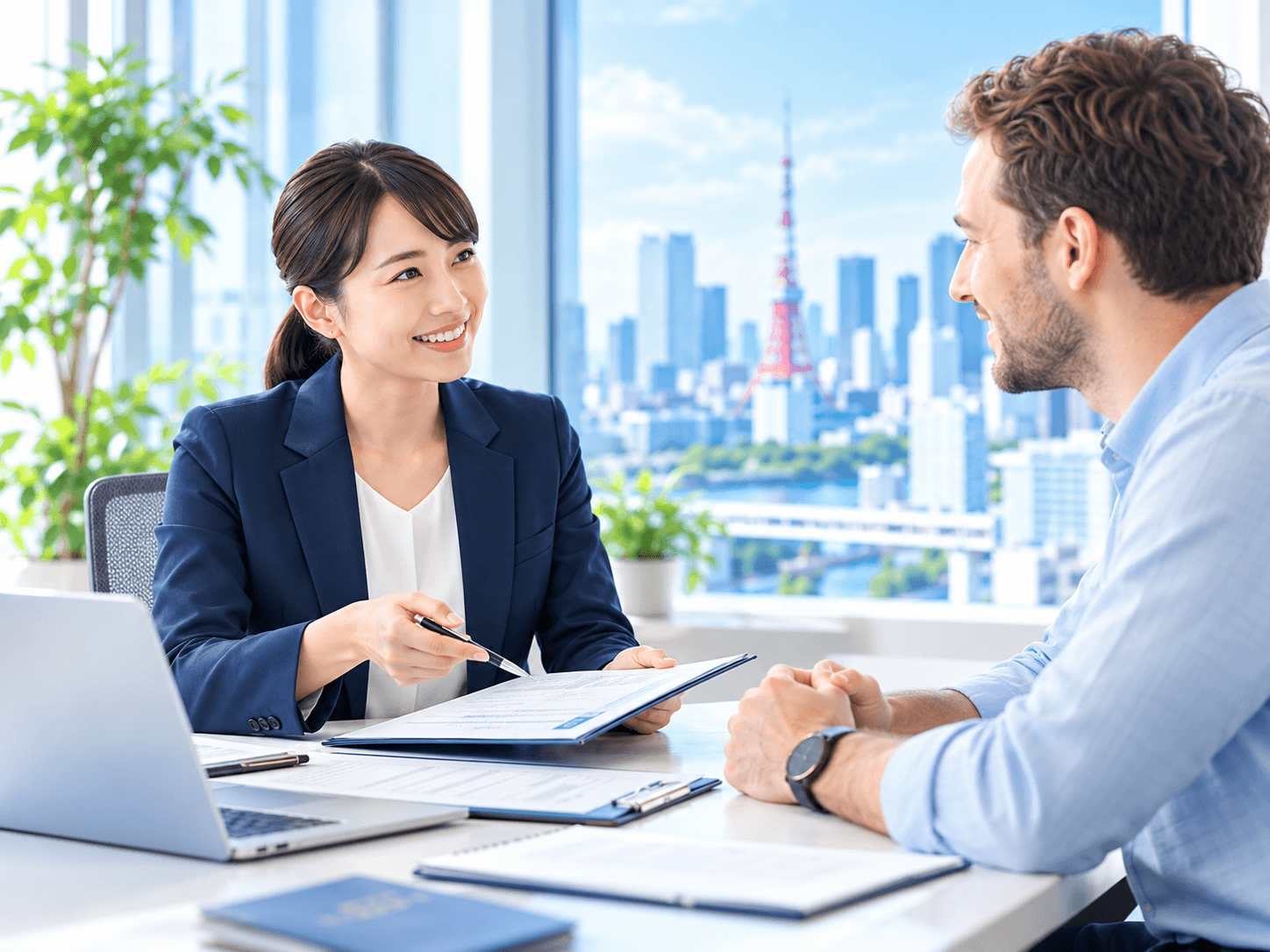 行政書士に相談する外国人のお客さま